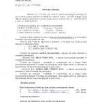 Proces verbal de evaluare oferte servicii de tras în rampă - 316,02 mc material lemnos destinat vânzării către populație